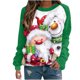 thumbnail image 1 of Tops Navideños Para Mujer Blusas de Manga Larga Camiseta Informal Con Cuello Redondo Odeerbi ODB183979, 1 of 5