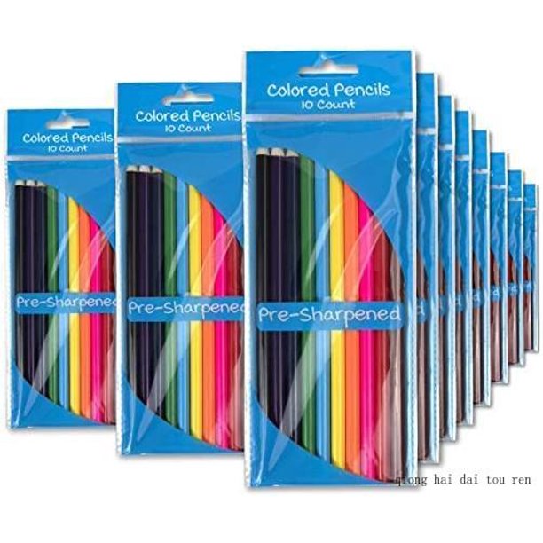 colored pencils bulk 100 packs for classrooms, artists, kids, adult