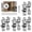 Silver-4PCS, variant on Hinges for Cabinet Doors, 180 Degree Hidden Door Hinges 0.63 * 2.76Inch 2PCS - Zinc Alloy Concealed Cross Hinges in Black for Kitchen Cabinets from Door Thick(1"~1-3/8")