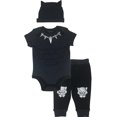 thumbnail image 1 of Set de ropa Marvel Avengers Black Panther para bebés recién nacidos de 0 a 3 m, 1 of 6