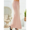 thumbnail image 4 of Women'S Midi Skirt Drawstring High Waist Slit Sweat Skirts Pink S, 4 of 7