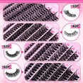 thumbnail image 2 of Extensiones de pestañas Cluster Wiwoseo, 560 unidades, Lash Clusters, rizo en forma de D, 2 of 7