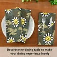 thumbnail image 6 of Coolnut Set of 6 Daisy Camo Satin Napkin Square 20 Inches Table Napkins Soft Smooth Decorative Napkins for Wedding Banquet Party Decoration, 6 of 6
