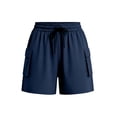 thumbnail image 5 of Hurxie Women's 5" Hiking Cargo Shorts Lightweight Quick Dry Summer Golf Athletic Casual Shorts 4 Pockets Navy,2XL, 5 of 6