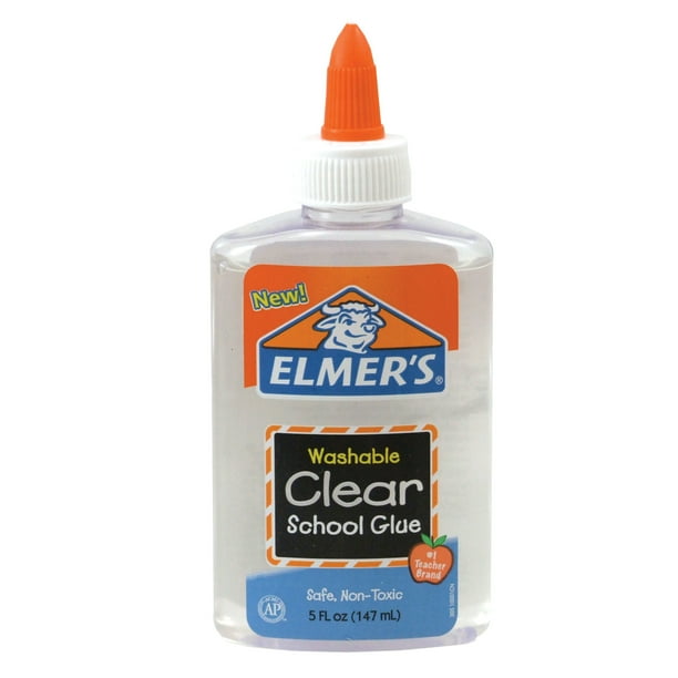 Elmer's Clear School Glue, Washable, 5 oz.
