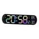 thumbnail image 3 of Reloj despertador digital Reloj LED Calendario Hora, Reloj de pared Pantalla grande Brillo ajustable para sala de estar Gimnasio Mesita de noche, 3 of 9