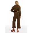 thumbnail image 3 of June & Vie Women's Plus Size Ruffle Detail Sweater Pant, 3 of 5