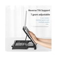 thumbnail image 4 of DB-11 Laptop Holder Strong Bearing Capacity Efficient Heat Dissipation Foldable Desk Notebook Holding Stand for Office - White, 4 of 5