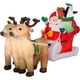 Gemmy 36855 Airblown Gonflables Père Noël avec Traîneau et Renne Scène&44; 8 ft. – image 1 sur 4