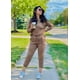 thumbnail image 2 of Conjunto de Jogger para Mujer PRETTYGARDEN Manga Larga XL Caqui Oscuro, 2 of 4