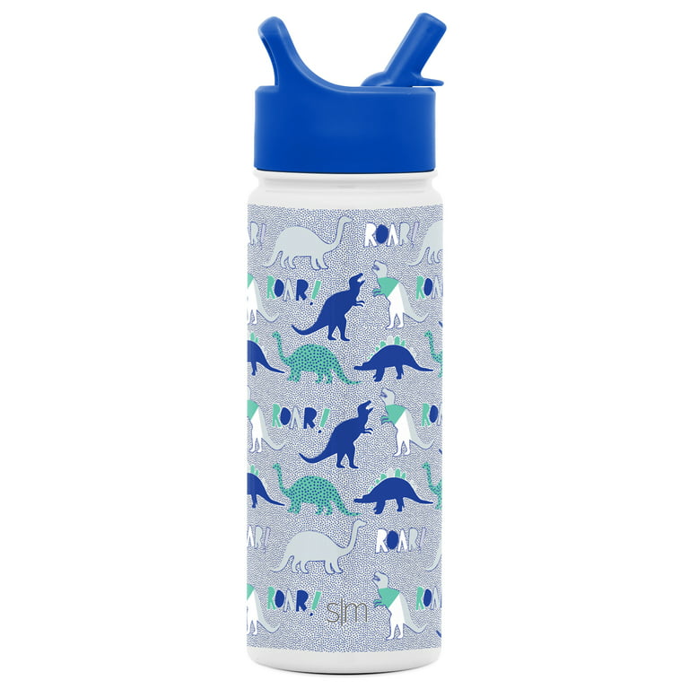 Simple Modern Summit Water Bottle 18oz - Caribbean Blue Laser Engraved