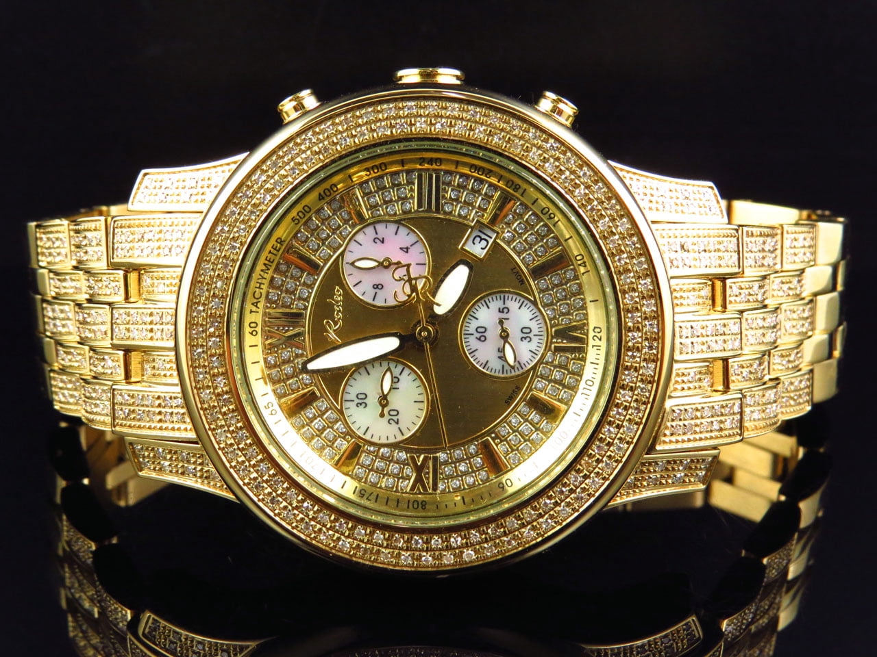 joe rodeo 3.5 ct diamond watch