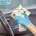 thumbnail image 4 of Yayeee 6 Pack Kitchen Dish Cloths Set for Washing Soft Drying Absorbent Microfiber Towels, Sunflowers and Leaves Pattern, 4 of 9