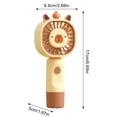thumbnail image 6 of mdesiwst Handheld Fan Multi-Speed Adjustable Capybara Design Quiet Operation USB Rechargeable Portable Cooling Fan, 6 of 8