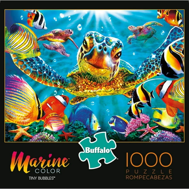 Rompecabezas de 1000 piezas Buffalo Games Tiny Bubbles Multicolor 26.75 L X 19.75 W