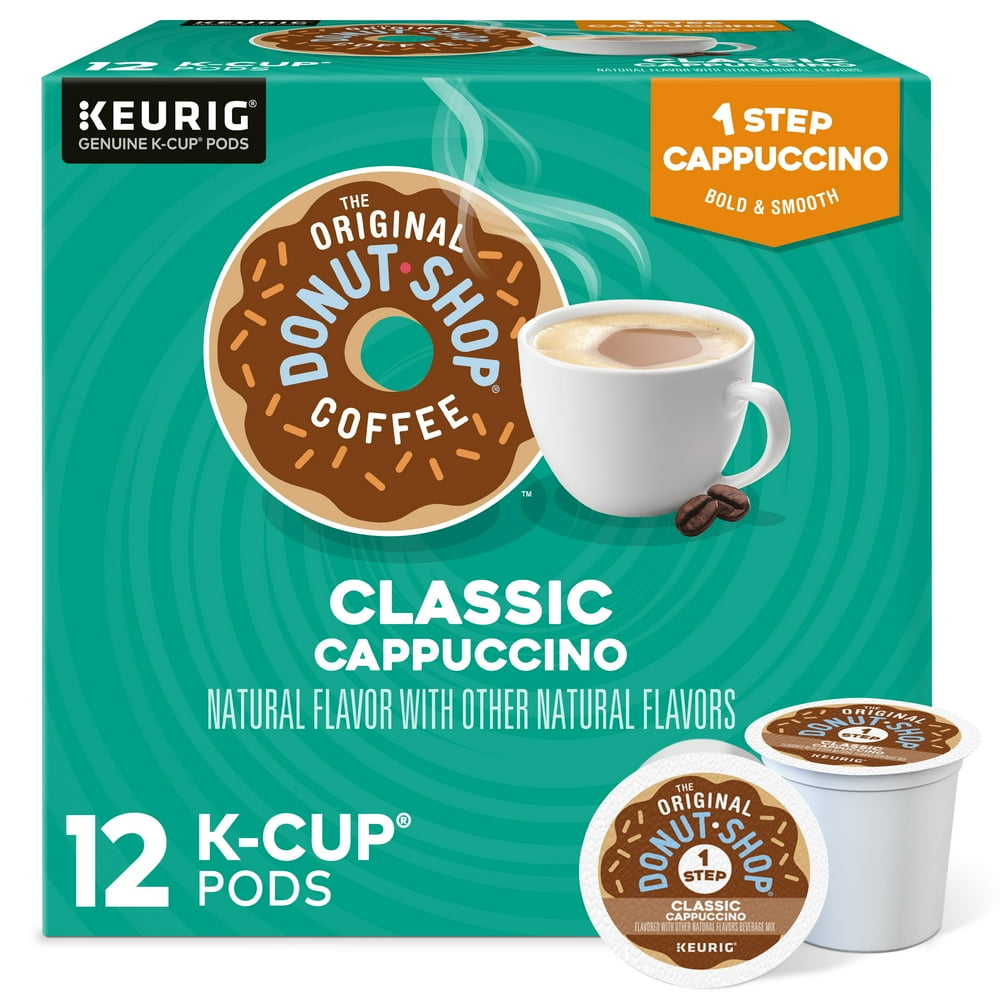 The Original Donut Shop OneStep Classic Cappuccino, Keurig Single