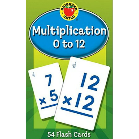 Multiplication 0 to 12 Flash Cards (Paperback) (The Best Way To Learn Multiplication)