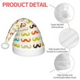 thumbnail image 4 of Rocae Colorful Mustache for Christmas Hat for Kids Hats Christmas Party Supplies, 4 of 6