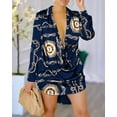 thumbnail image 5 of Fashion Womens Print Sexy Slant Neck Off Shoulder Mini Boho Loose Dress For Women Streetwear Female Clothing 2024 Summer Dresses, 5 of 7