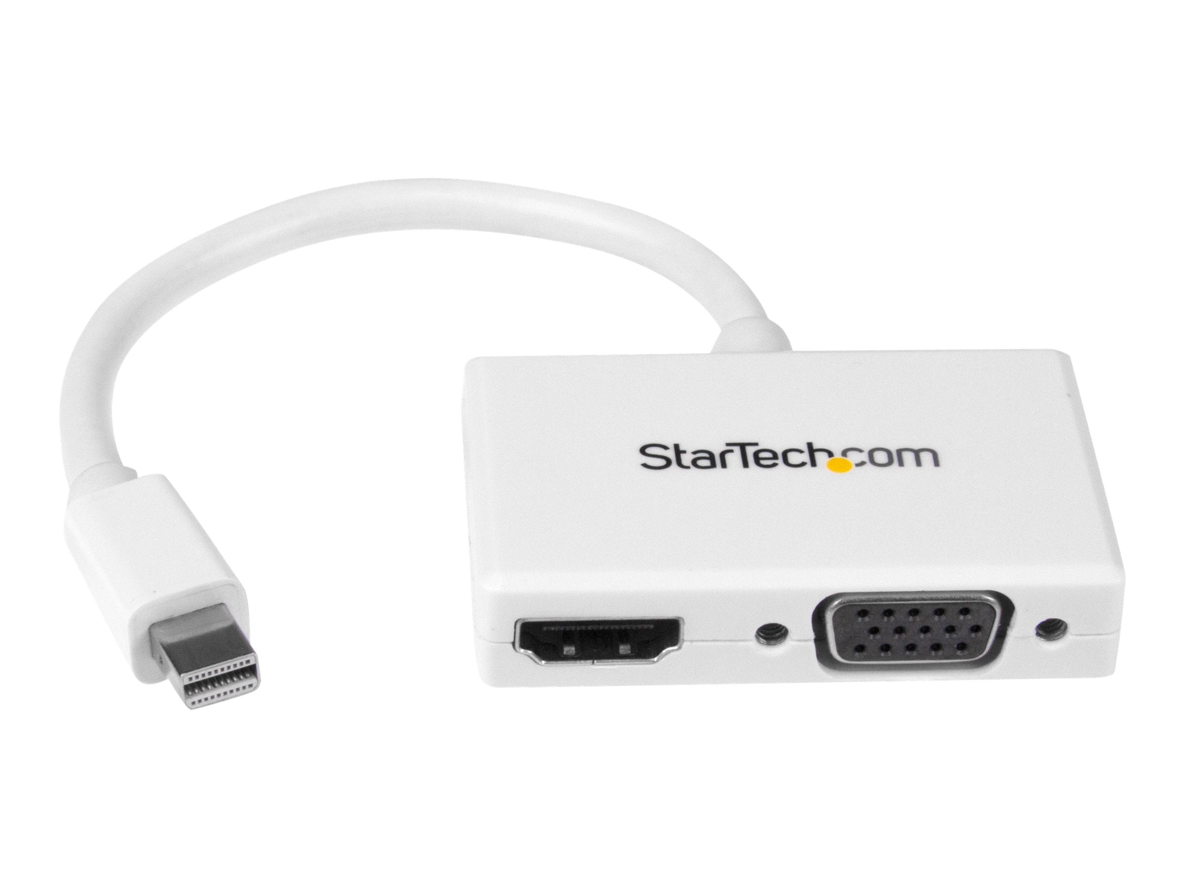 Startech MDP2HDVGAW TTravel A/V adapter 2 in 1 Mini DisplayPort to