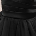 thumbnail image 6 of ZHOGXU Kids Elegant Girls Sleeveless Color Block One Shoulder Lace Layered Tulle Ball Gown Princess Dress Nice For Party And Dance, 6 of 8