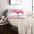 thumbnail image 6 of Pofeuu Flamingo Print Polyester Microfiber Plush Pillowcases, Super Soft and Cozy Pillow Case Covers with Envelop Closure（Pillow core not included）-16"x24", 6 of 6