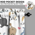 thumbnail image 5 of Kitchen Curtains 36 Inch Short - 3 Panel Set with Cute Cat Paw Pattern, Rod Pocket Window Curtain, 100% Polyester for Pet Lovers Farmhouse, Cafe, Kitchen, Bedroom, Easy Wash, 5 of 6