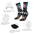 thumbnail image 3 of Cauagu Floral Welcome Sign Print Crew Socks for Women and Men,Adult Athletic Running Socks 1-Pair Sports Socks Work Gear Socks with Moisture Wicking, 3 of 6