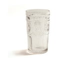thumbnail image 5 of The Pioneer Woman Adeline 16oz 4-Piece Glass Tumbler Glassware Set with Embossed Design, Clear, 5 of 5