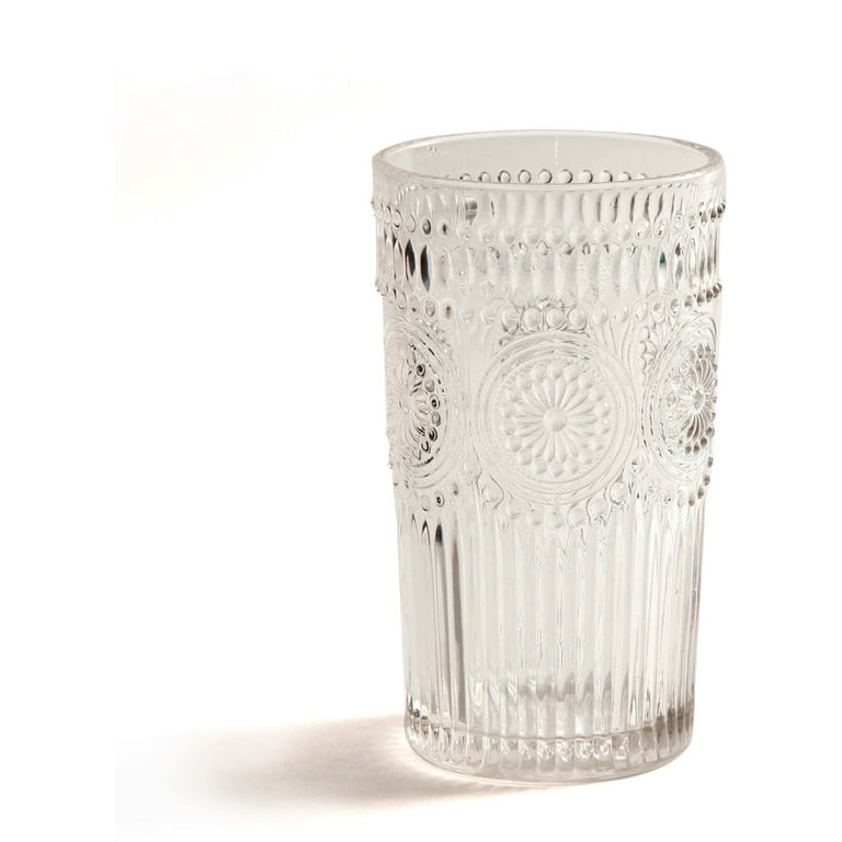 SET of 2 Large Milk Glass Goblets, Pedestal Glasses, Translucent