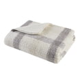 thumbnail image 4 of Woolrich Bloomington Mid-Century Faux Mohair to Sherpa Fabric Throw in Ivory, 4 of 5