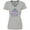 AC-Heather Grey, variant on Inktastic Birthday Queen with Pink and Purple Tiara Women's V-Neck T-Shirt