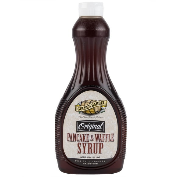 Golden Barrel Pancake and Waffle Syrup 24 oz. Bottle - 12/Case