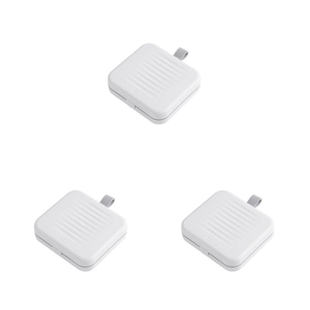 Cateissary Kit de costura portátil acolchado costura hilo aguja tijeras costura a mano caja cinta métrica enhebrador blanco Type1 NO1