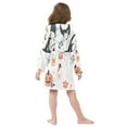 thumbnail image 7 of FORMRS Niños Bathrobe Unisex Hooded Robe Soft Plush Pajamas Sleepwear, Size 10-12T, White Halloween Ghosts, 7 of 7