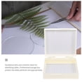 thumbnail image 3 of RENACLIPY 3Pcs White Glass Slide Storage Box Secure Microscope Slide Container for Laboratory Use, 3 of 7