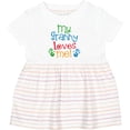 thumbnail image 3 of Inktastic My Granny Love Me Girls Baby Dress, 3 of 5
