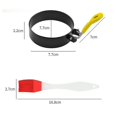 thumbnail image 5 of 4 Pcs Round Professional Pancake Mold, Egg Cooker Rings For Cooking, Non Stick Round Egg Ring Mold For Fried Egg, Pancakes, Sandwiches A, 5 of 5