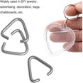 thumbnail image 4 of GFDYREE 150PCS Triangle Open Jump Rings Clasps Pendant Hooks for Decorating Jewelry Accessories DIY Crafts Accessories Advertising Decoration Bag Stainless Steel, 4 of 6