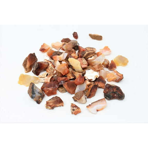 Rough Raw Carnelian Crystals Stones from Madagascar- High Grade A Quality - Healing Crystals - 4 oz, 8 oz, 1 lb, 2 lb, 5 lb Bulk Lot