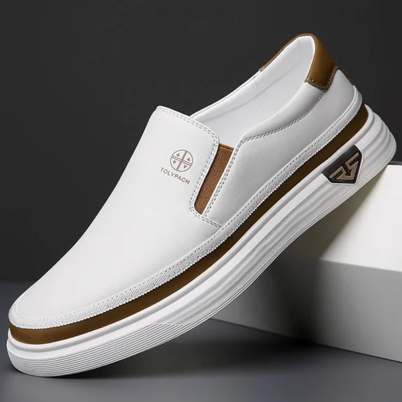 Mens Casual Shoes Soft Comfortable Flat Lightweight Moccasin Classic Breathable Leather Men's Shoes