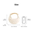thumbnail image 5 of Bolso de mano JW PEI Orla Weave de cuero vegano blanco, 5 of 5