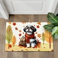 thumbnail image 4 of Welcome Fall Shih Tzu Enjoys School Time Autumn Fall Leaves Doormat Lion Dog Lover Gifts Indoor Outdoor Welcome Mat - 02013, 4 of 5