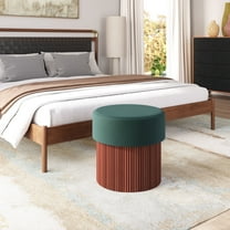 Boto Storage Ottoman Green Storage, Modern Style, Soft and smooth velvet fabric, Plywood, Indoor Living