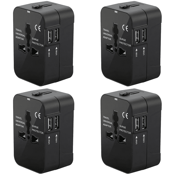 Adaptador Universal UE Reino Unido EE. UU. AU Cargador Corriente USB Dual (estilo A)