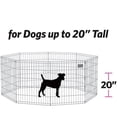 thumbnail image 5 of Folding Metal Puppy/Dog Exercise Pen, Indoor/Outdoor Playpen with No Door, Provides 16 Sq Feet of Play Space, 30-Inches Tall, Black E-Coated, 5 of 6