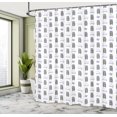 thumbnail image 4 of Ambesonne Bear Shower Curtain, Need More Sleep Art, 69"Wx84"L, Dimgray and Mauve, 4 of 4