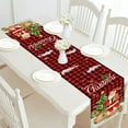 thumbnail image 3 of Christmas Table Runner Cotton Linen-Winter Dinner Scarf Decor Long 72 Inch, 3 of 16