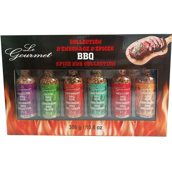 Le Gourmet BBQ Spice Rub Collection 6pcs Box, Le Gourmet BBQ Spice Rub Collection 6pcs Box