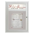thumbnail image 2 of AARCO Products MSC3624H Main Street Style Indoor-Outdoor Enclosed Bulletin Board With Header, 2 of 3
